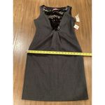 Eliza J  Sleeveless cocktail mini Dress Sequin Heathered Gray black 6 NWT Photo 11