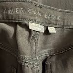 American Eagle AE Ripped Low Rise Baggy Flare Jean 16 Short Women’s Black 4267 Size 16P Photo 3
