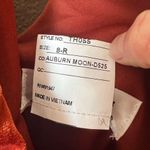 The Moon Threads Auburn Velvet Halter Dress Photo 8