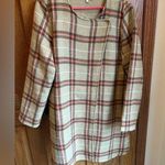 Jolt Plaid Wool Overcoat One Button Dress Jacket Size XL Photo 0