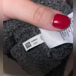 American Eagle blueish/ grey chenille oversized cropped sweater Photo 4