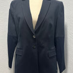 Pearl By Lela Rose Size 14 Neutral Navy Blue Long Sleeve Two Photo 0