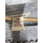 Sundance  Crochet Lace Overlay Long Sleeve Top Small S Heather Gray Photo 2