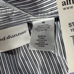 Alfred Dunner  SZ 18 Top Striped Rhinestones Butterflies Button-Up 3/4 Sleeve New Photo 7