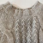 Pinch Chunky Cable Knit Women’s Pullover Sweater Gray/Beige/Neutral EUC Sz M/L Gray Size M Photo 8