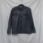 EAST INDIA LEATHER CO WO SIZE XL GRAY Leather Jacket with Zipper Details EUC Photo 6