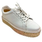 Rag and Bone White Tan Rope Kent Leather Espadrille Platform Sneakers sz 37.5 / 7 Photo 0