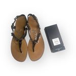 Coach Deadstock: new  ࿌ Raiven Hardware Turnlock Flat Sandals ࿌ Black Leather ࿌ Photo 10