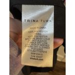 Trina Turk Black Multi Floral Print Elbow Sleeve Tunic Midi Dress Size 12 Bow Photo 8