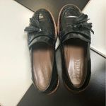 Pertini Italian Leather Kilties Studded Tassel Loafers Croc Embossed Grunge Prep Black Size 6 Photo 2