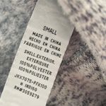 Thread & Supply Small Blue Grey Heathered Zip Up Jacket With Thumb Holes Running Gray Photo 3