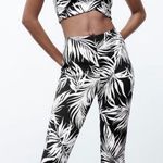 ZARA New Black White Jacquard Casual Party Top Asymmetric Neckline Size L Photo 0