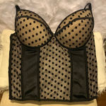 Kardashian Kollection  Black Polka Dot‎ Bustier Photo 0