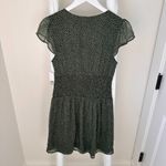 BP Smocked Waist Chiffon Mini Dress Green Sz XS Photo 5
