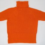No Boundaries Vintage 90s  Orange Chunky Knit Turtleneck Sweater Photo 4
