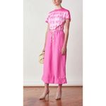 Derek Lam  10 Crosby Teddie T-Shirt in Tie Dye Pink Small Womens Tee Top Photo 2