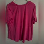 West Loop NWT  Womens babydoll Tunic Top 3/4 short Sleeve Shirt Pink Photo 2