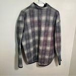 Vintage Premier International for Ladies Fleece Sweatshirt Plaid L Green Size L Photo 4