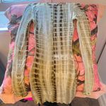 Princess Polly  joani green tie dye print long sleeve fitted mini dress  Photo 1