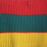 80s Exclusive Imports Rainbow Stripe Sweater Chunky Balloon Sleeve Oversized M Red Size M Photo 5