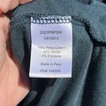 Universal Standard  Tee Rex Peruvian Pima Cotton T Shirt in Deep Sea Green Size X Photo 6