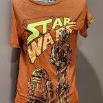 Star Wars *5/$25 Sale*  orange burnout tshirt sz S Photo 0
