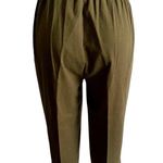 Minibee Women's Baggy Wide Leg Trousers Casual
Patchwork Elastic Waist Harem Green Size L Photo 2