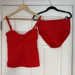 Catalina Coral Crochet SwimSuit Top Medium and Small Bottom Photo 0