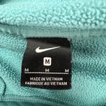 Nike Hoodie Womens M Teal Therma Fleece Pullover Script Logo Sweatshirt Training Photo 11