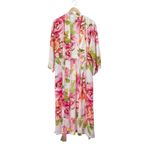 Natori South Pacific Floral Robe & Slip Nightgown Set Pink Orange Ivory Size S M Size M Photo 11