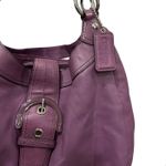 Coach Soho Leather Buckle Hobo Bag F17092 Purple Shoulder Bag Photo 3