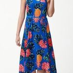 Tommy Bahama  Piña Cool-Ada Midi Slip Dress Small Pineapple Blue Hawaiian Photo 0