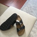Birkenstock  Glossy Black Double Strap Sandals Photo 2