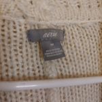 Aerie Size Medium M Heavy Knit Sweater Cardigan Ivory White Cozy Long Sleeve Photo 5