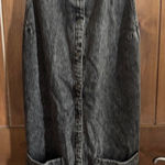 FP Movement by Free People Charcoal Denim Dress Black Size L Photo 0