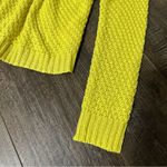 Missguided  Size Small/Medium Yellow Oversized Off Shoulder Knit Neon Sweater Photo 3