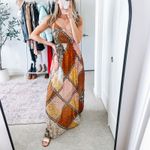 Raga Jenya Brown Boho Patchwork Maxi Dress Photo 2