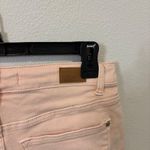 Judy Blue Denim Shorts Frayed Hem High Waist Peach Pink Medium Photo 3