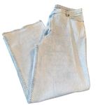 SO  Wide-Leg Jeans Womens 17 Blue Light Wash Denim Cotton Blend High Rise Zip Fly Photo 1