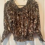 Patrizia Luca Mixed Animal Print Off the Shoulder Blouse, $52, size Large, B66 Black Photo 5