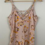 Free People Pink Strappy Flower Print Tank Top Photo 6
