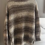 SO  Brown and Cream Knit Sweater Photo 1