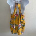 Lush Clothing Lush Yellow Floral Print Tank Top Large Photo 1