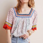 Anthropologie Maeve Paolina Tasseled Blouse Photo 0