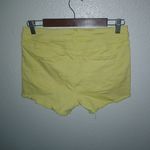 Celebrity Pink 8 29 Yellow Jeans Raw Hem Stretch Short Shorts Photo 1