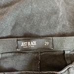Just Black Denim Mid-rise Pull-on Black Skinny Jeans Photo 8