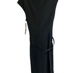 Classics Entier Women's Black Midi Dress Tie Photo 1