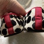 Boden Red Bow Calf Hair Ballet Flats Size 38 Photo 6