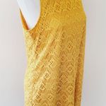Society Girl  mustard lace shift dress size large Photo 2