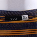 Urban Outfitters Bdg  Blue Yellow Stripe Mini Dress Size Small Photo 3